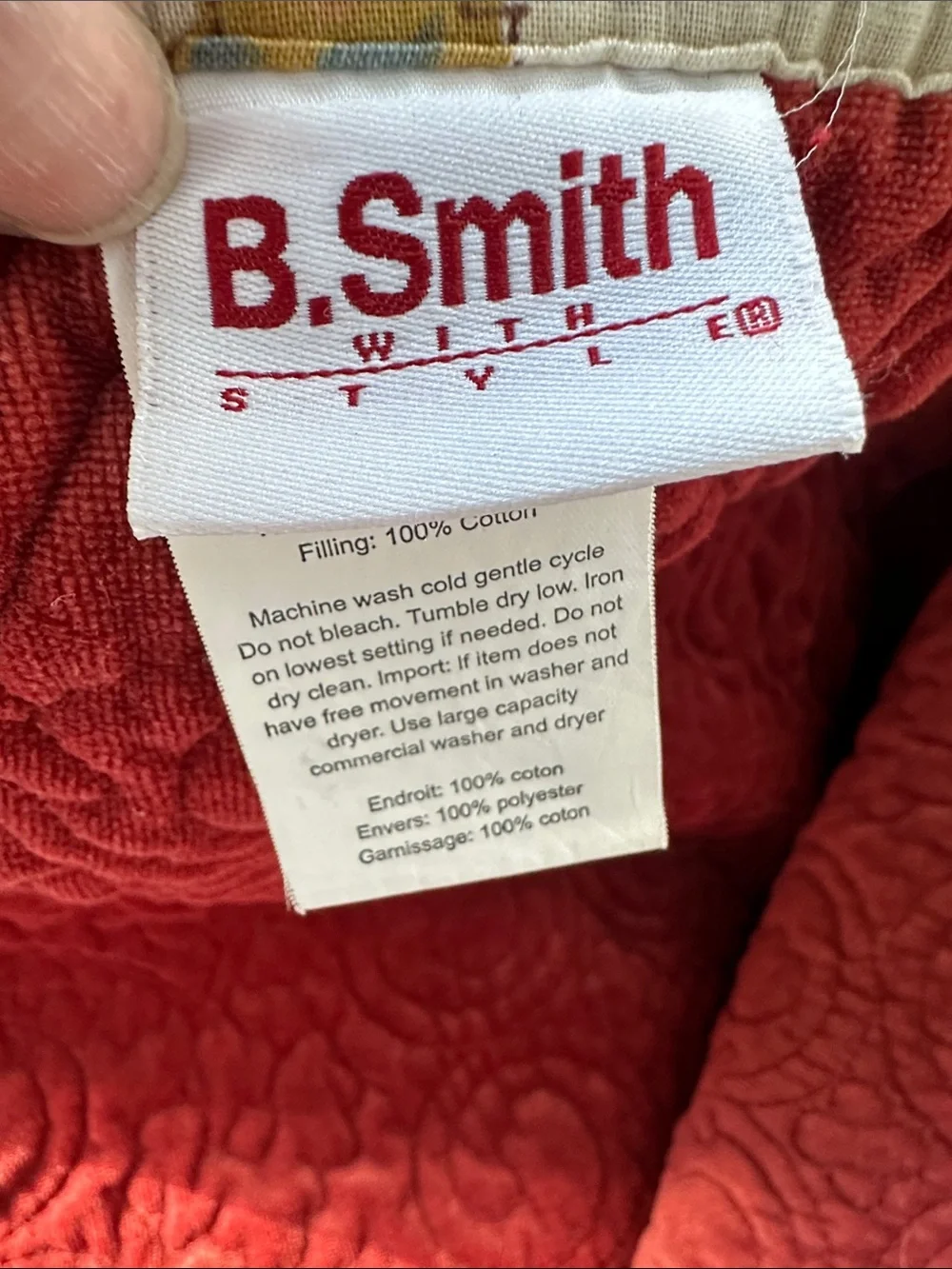B. Smith Serene Full/Queen Floral Quilt